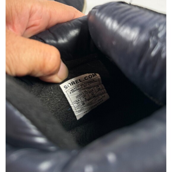 Sorel Out N About Puffy Lace Boots Womens Blue Ankle Insulated Winter Size 11 - Picture 7 of 7